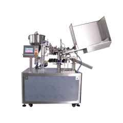 Aluminum tube filling and sealing machine