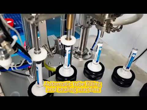 Máquina automática de llenado y sellado de tubos