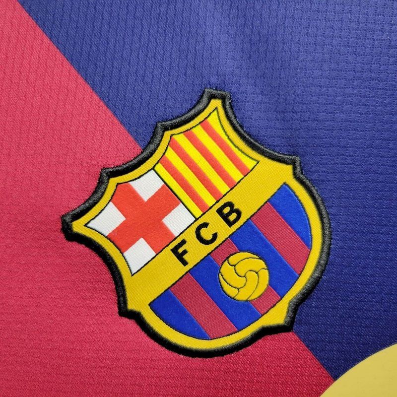 Barcelona 24-25 Home(Coldplay Sponsors) Jersey - Fans Version
