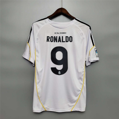 Retro Real Madrid 09-10 Ronaldo #9 Home Jersey