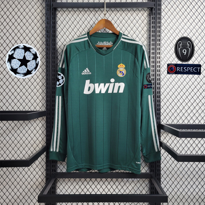 Retro Real Madrid 12-13 Third Long Sleeve Jersey