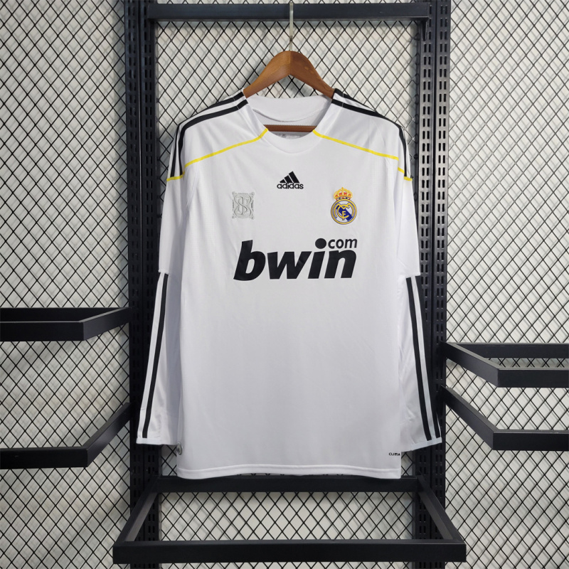 Retro Real Madrid 09-10 Away Long Sleeve Jersey