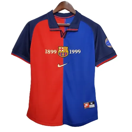 Retro Barcelona 99-00  Home 100-Yeas Anniversary Jersey
