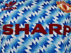 Retro Manchester United 90-92 Away Long Sleeve Jersey