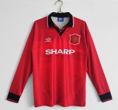 Retro Manchester United 94-96 Home Long Sleeve Jersey