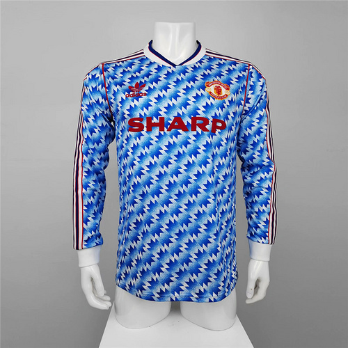 Retro Manchester United 90-92 Away Long Sleeve Jersey