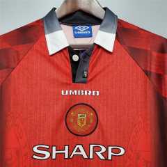 Retro Manchester United 96-97 Home Long Sleeve Jersey