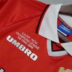 Retro Manchester United 99-00 Home Long Sleeve Jersey