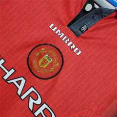Retro Manchester United 96-97 Home Long Sleeve Jersey
