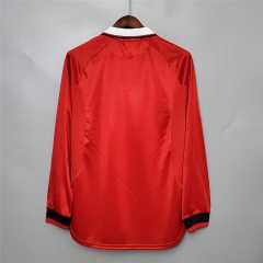 Retro Manchester United 99-00 Home Long Sleeve Jersey