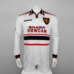 Retro Manchester United 98-99 Away Long Sleeve Jersey