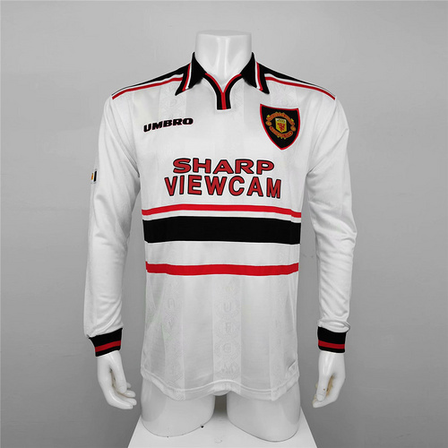 Retro Manchester United 98-99 Away Long Sleeve Jersey