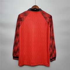 Retro Manchester United 96-97 Home Long Sleeve Jersey