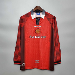 Retro Manchester United 96-97 Home Long Sleeve Jersey