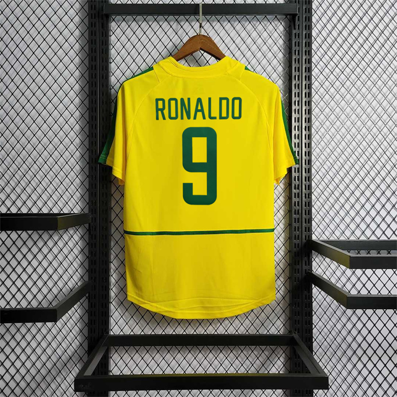 Retro Brazil 2002 Home Jersey