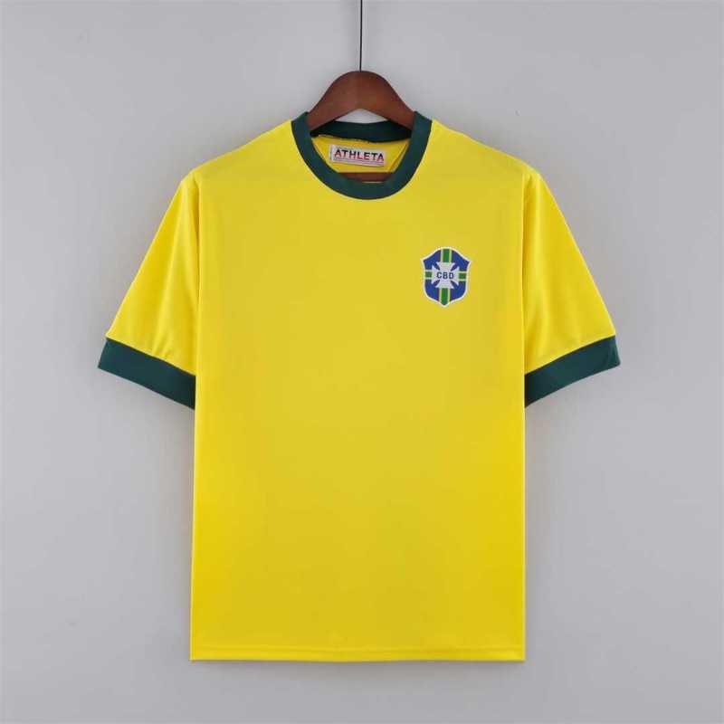 Retro Brazil 1970 Home Jersey