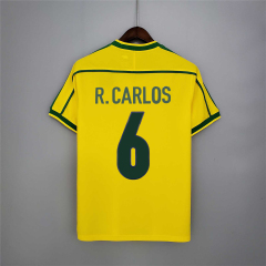 Retro Brazil 1998 Home Jersey