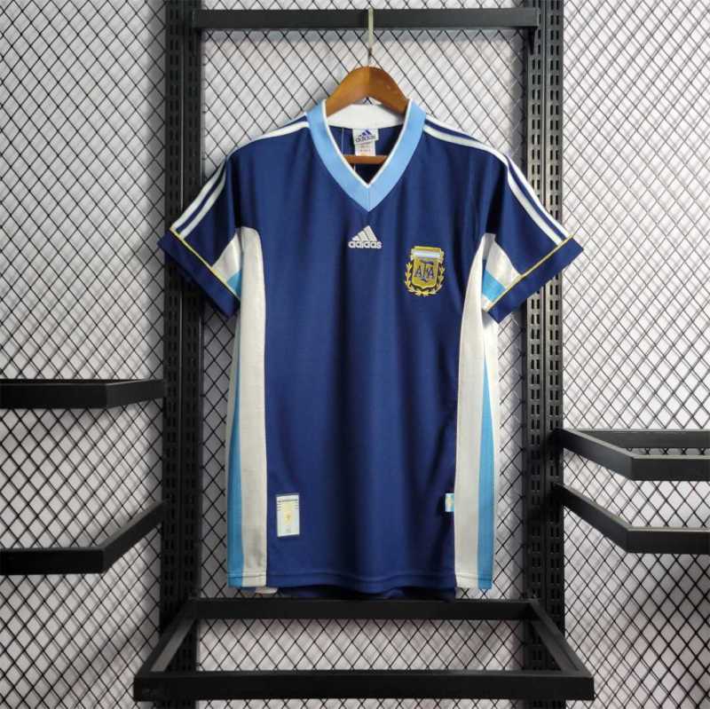 Retro Argentina 1998 Away World Cup Jersey