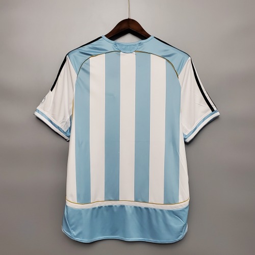 Retro Argentina 2006 Home World Cup Jersey