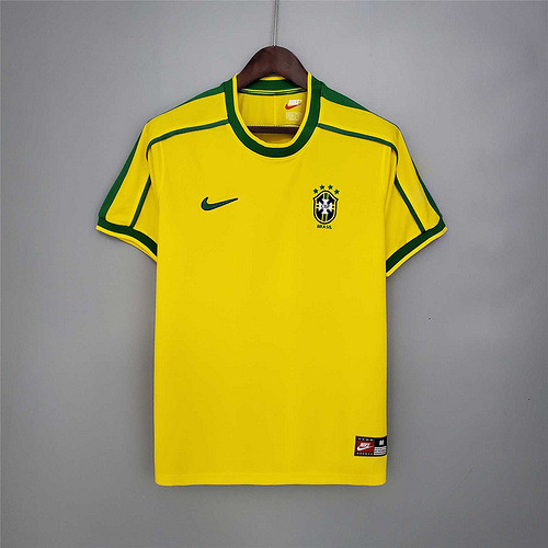Retro Brazil 1998 Home Jersey