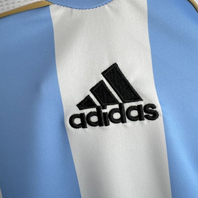 Retro Argentina 2006 Home World Cup Long Sleeve Jersey