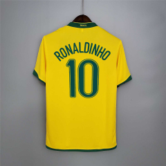 Retro Brazil 2006 Home Jersey