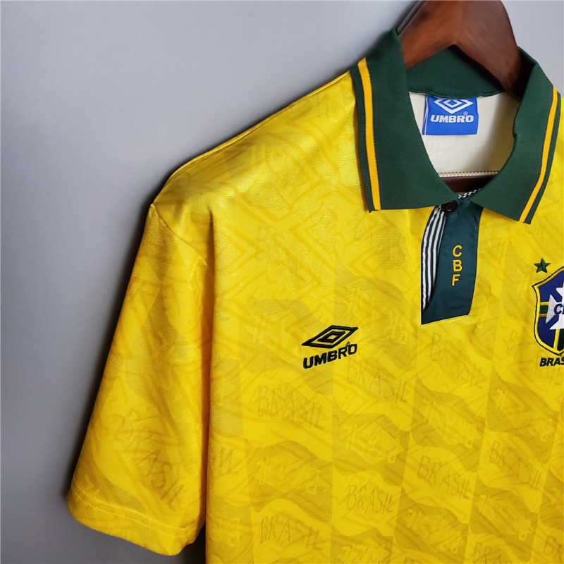Retro Brazil 91-93 Home Jersey