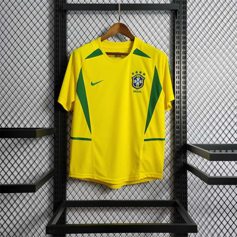 Retro Brazil 2002 Home Jersey