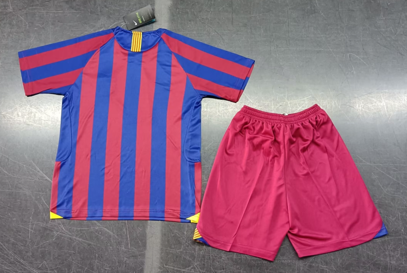 Retro Barcelona 05-06 Home Kids Jersey