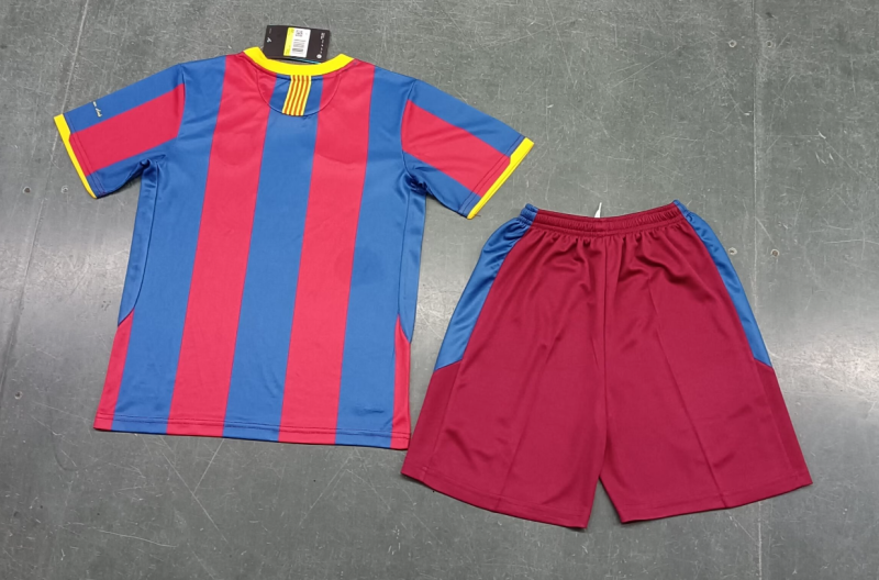 Retro Barcelona 10-11 Home Kids Jersey