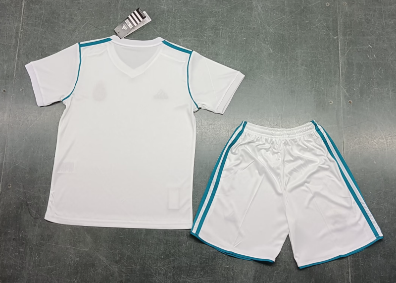 Retro Real Madrid 17-18 Home Kids Jersey