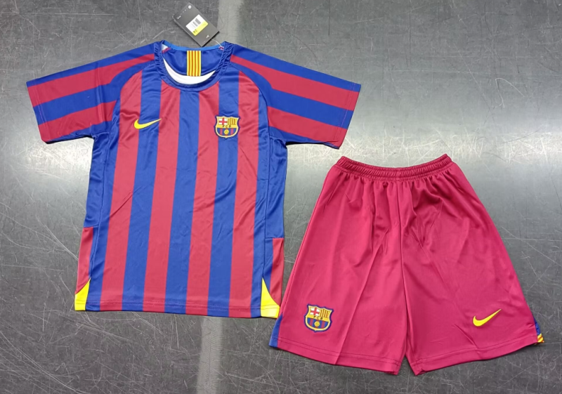 Retro Barcelona 05-06 Home Kids Jersey