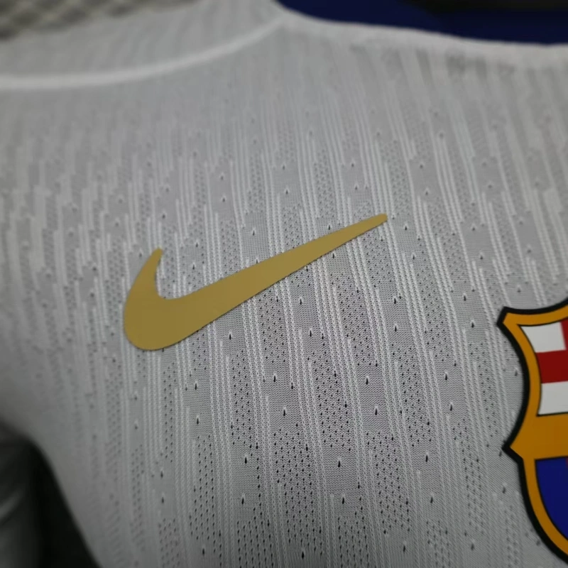 Barcelona 25-26 Home Shirt White Jersey Without Spofity Text - Player Version