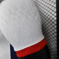 PSG 24-25 Away white red yellow blue Soccer Jersey - Player Version