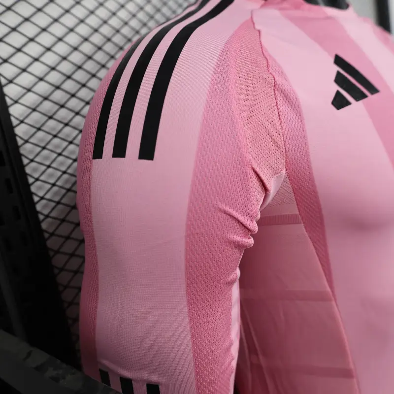 Inter Miami 25-26 CF Home Pink Long Sleeve Soccer Jersey - Player Version