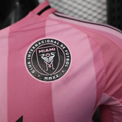 Inter Miami 25-26 CF Home Pink Long Sleeve Soccer Jersey - Player Version