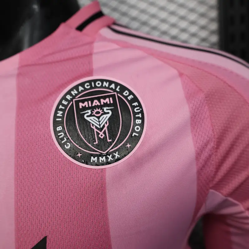 Inter Miami 25-26 CF Home Pink Long Sleeve Soccer Jersey - Player Version