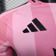 Inter Miami 25-26 CF Home Pink Long Sleeve Soccer Jersey - Player Version