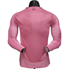 Inter Miami 25-26 CF Home Pink Long Sleeve Soccer Jersey - Player Version