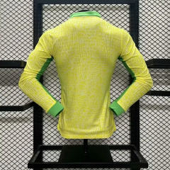 Brazil 24-25 Home Shirt Long Sleeve Jersey - Player Version