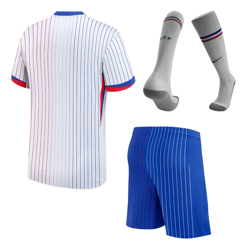 France 2024 Away Whole Kit(Jersey+Shorts+Socks)Jersey - Fan Version