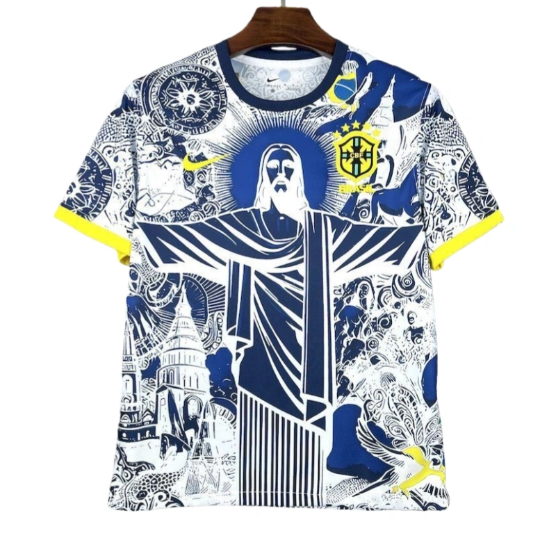 Brazil 2005 Brazil X Christ Special Edition Jersey - Fans Version
