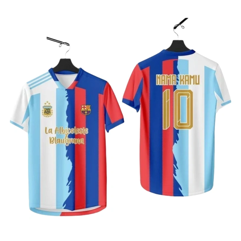 Messi Barcelona and Argentina 25-26 Jersey - Fans Version