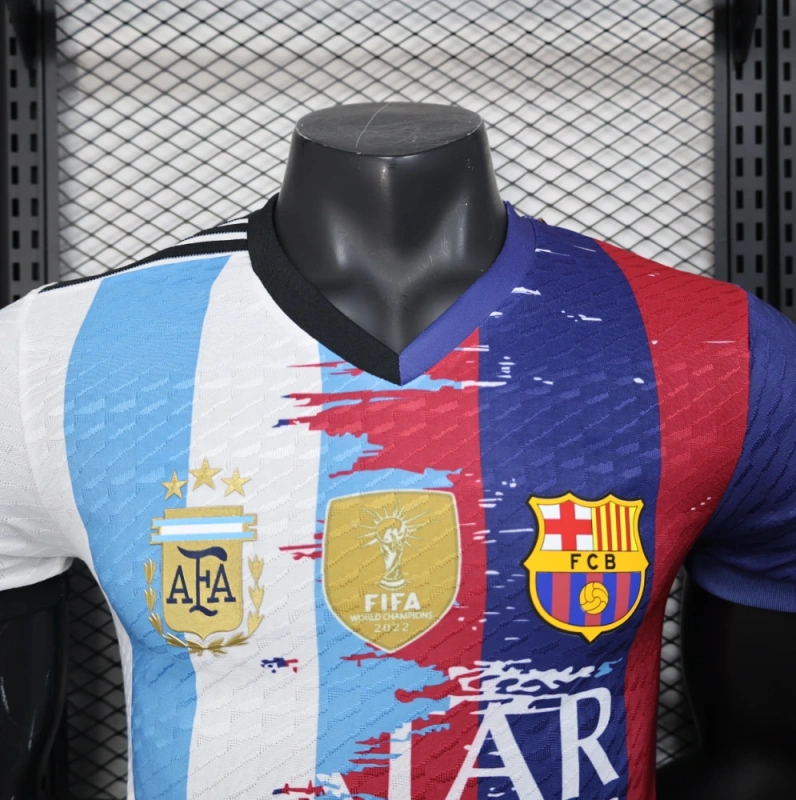 Messi Barcelona and Argentina 25-26 Jersey - Player Version