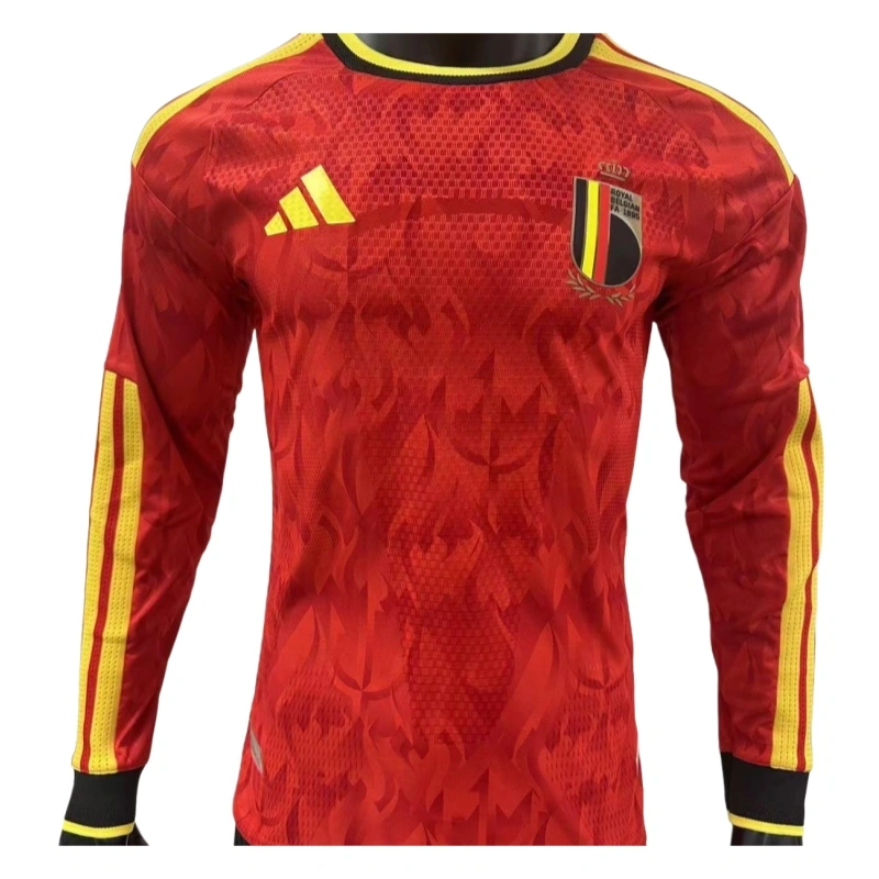 Belgium 2026 Home Long Jerseys- Player Version