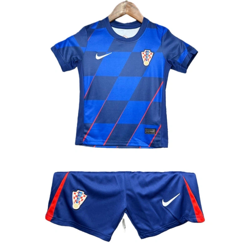 Croatia 2024 Away Kids Kit(Jersey+Shorts)