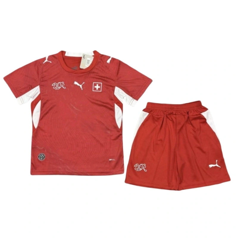 Switzerland 2026 Home Kids Kit(Jersey+Shorts)