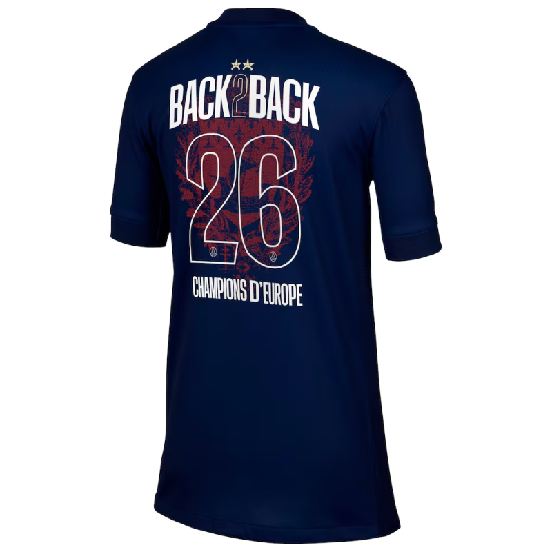 Maillot PSG domicile 2025/26 AVEC LES 2 ÉTOILES ⭐️ ⭐️ - Fans Version
