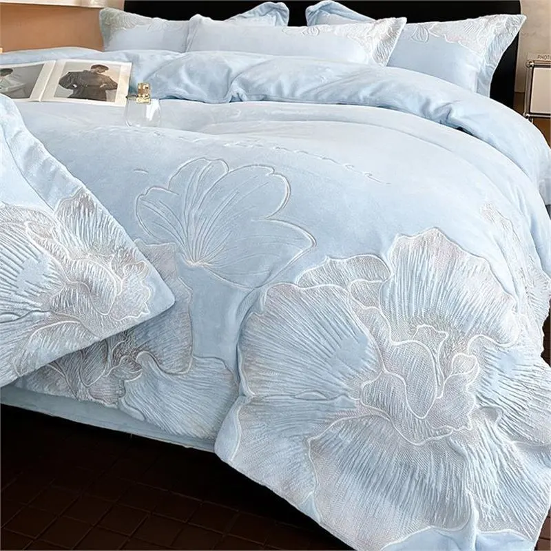 Milk velvet bedding four-piece set
