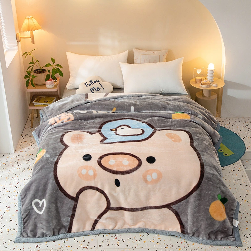 Milk fleece blanket